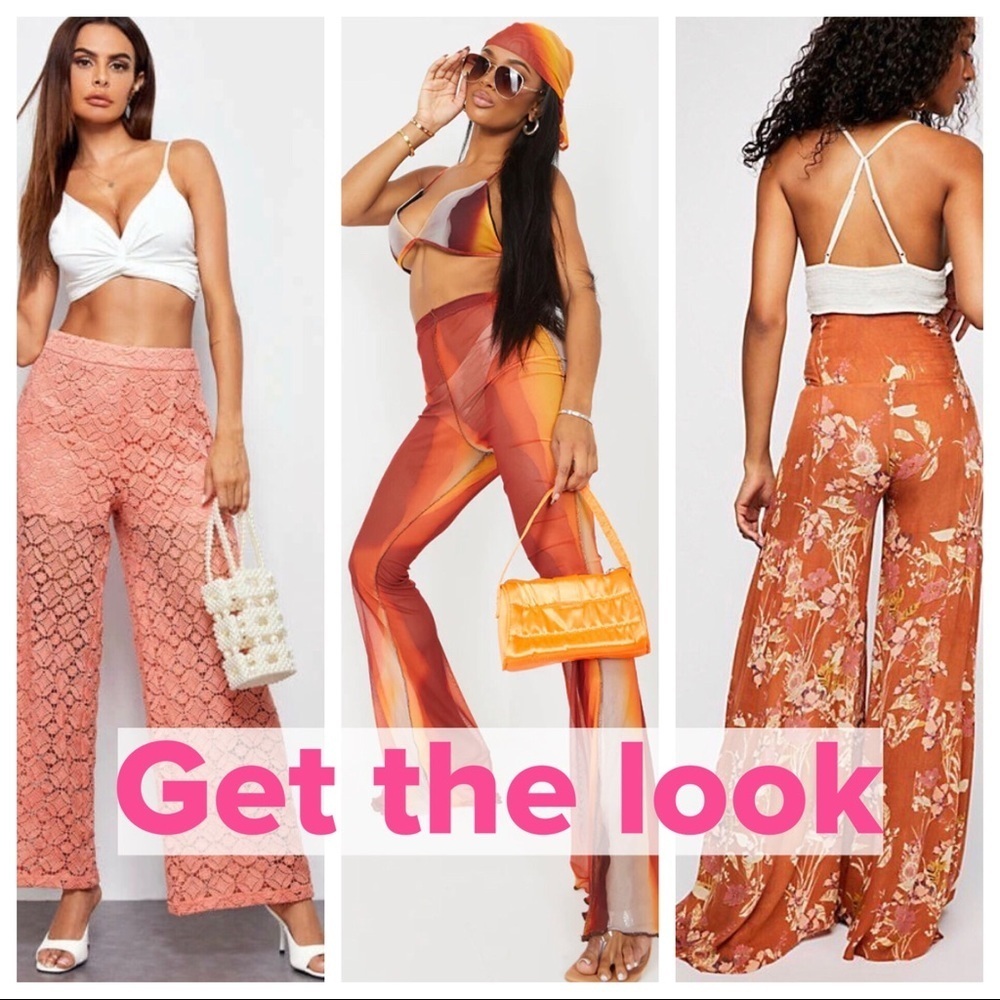 MAX MEHRA Collection sheer beach pants 36” Length